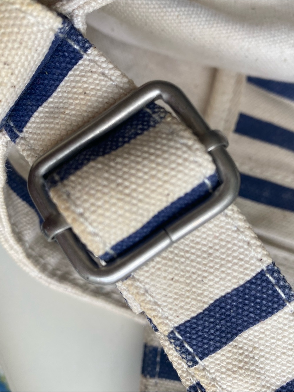 Baggu Duck Bag Sailor Stripe, Navy and White , Tote Bag, Nautical, Washable - Picture 15 of 17